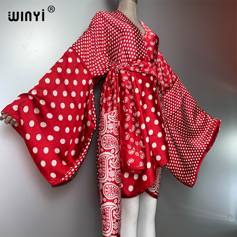 WINYI summer kimono fashion pr - Kaftan Women Boho recension och pris