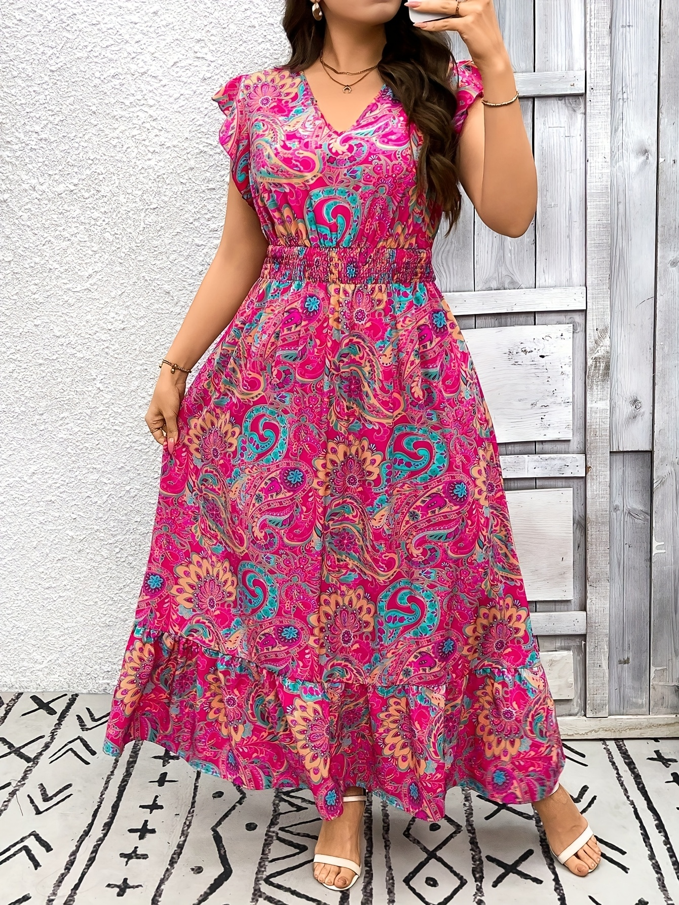 Elegant Long Dress with Ethnic - Ethnic Gown recension och pris