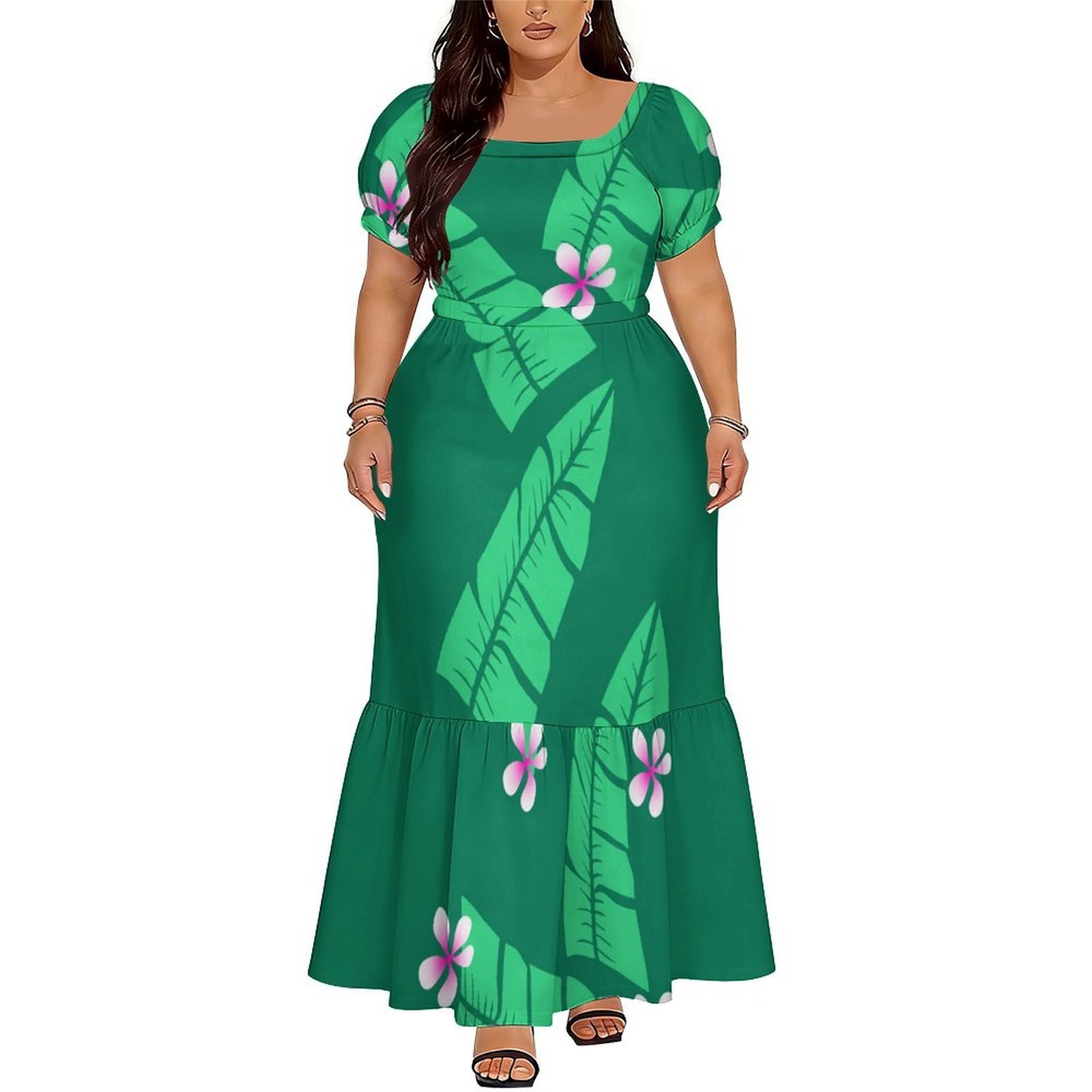 Comfortable Women's Short-Slee - Ethnic Gown recension och pris