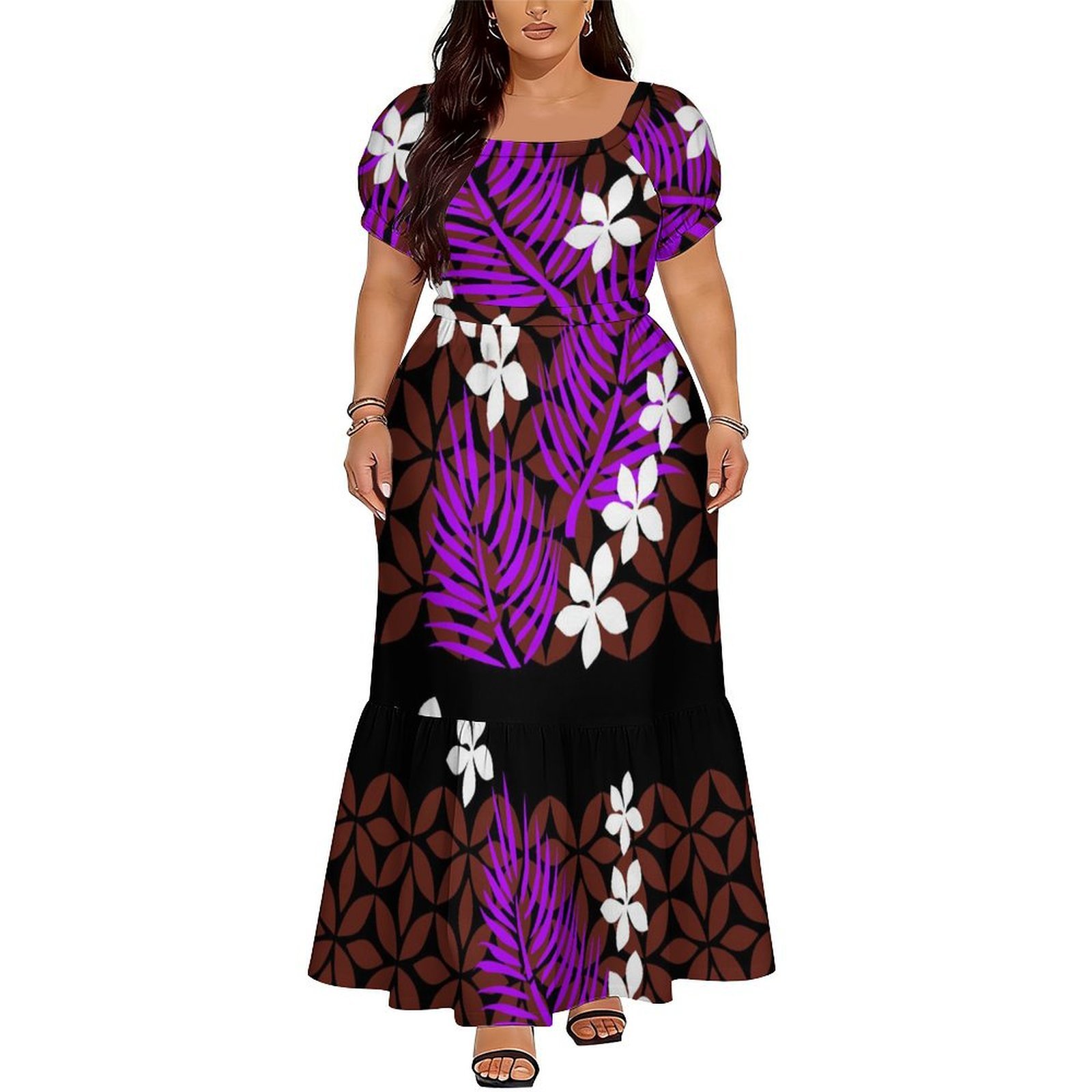 Comfortable Women's Short-Slee - Ethnic Gown recension och pris